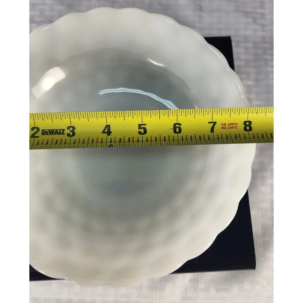 Cool Anchor Hocking-Fire King Milk Glass Bubble Bowl VTG 1930's-1940's